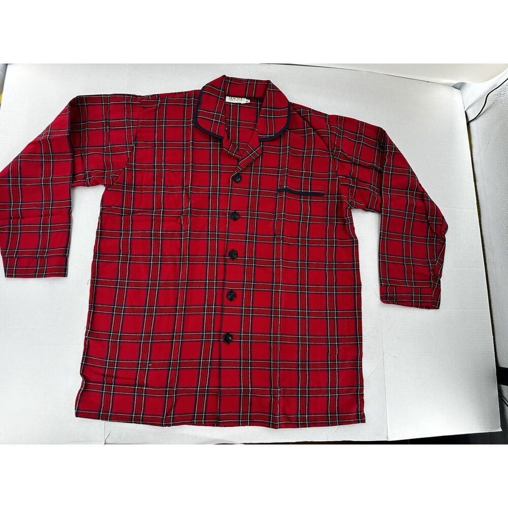 Magee Ireland Flannel Sleep Shirt Mens Sz XL Irish Tartan Plaid Holiday Festive